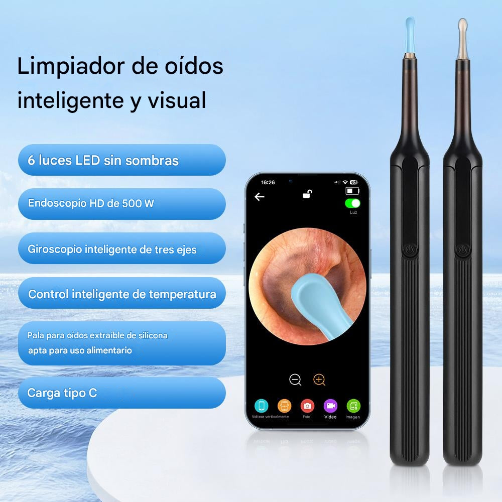 EarXpert™  Limpia tus oidos sin dolor de forma Profesional con camara HD